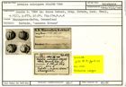 Karteikarte zum Holotyp von Rotalia sulcigera Stache, 1864